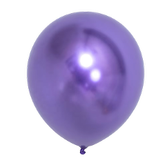 18&quot; Chrome Purple Latex Balloon