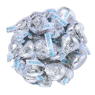 HERSHEY&#39;S KISSES SILVER FOILED