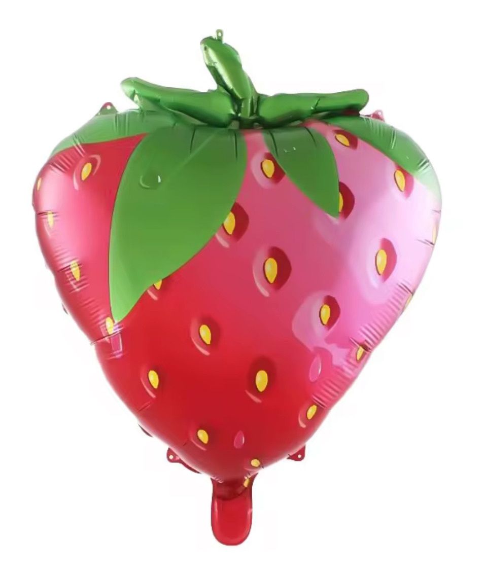 Strawberry Foil Balloon Helium Filled, 25&quot;