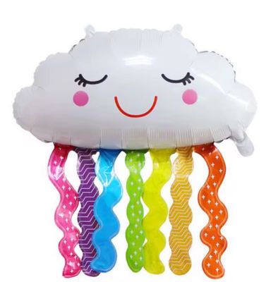 Rainbow Cloud Foil Balloon Helium Filled, 25&quot;