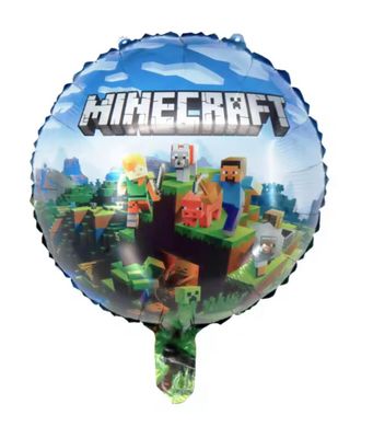 Minecraft Foil Balloon Helium Filled, 18&quot;