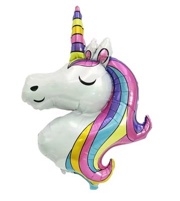 Unicorn Foil Balloon Helium Filled, 44&quot;