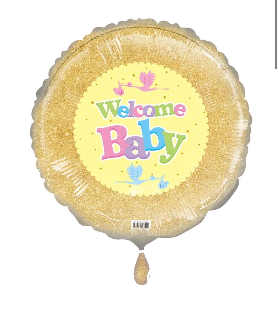 Welcome Baby Foil Balloon Helium Filled, 18&quot;