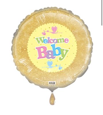 Welcome Baby Foil Balloon Helium Filled, 18&quot;