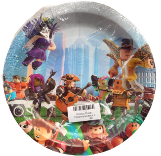 Roblox Paper Plates 9in, 10 pcs