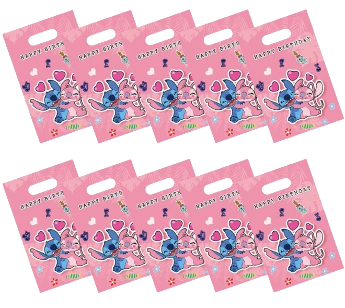 Pink Stitch Treat bag, 10pcs