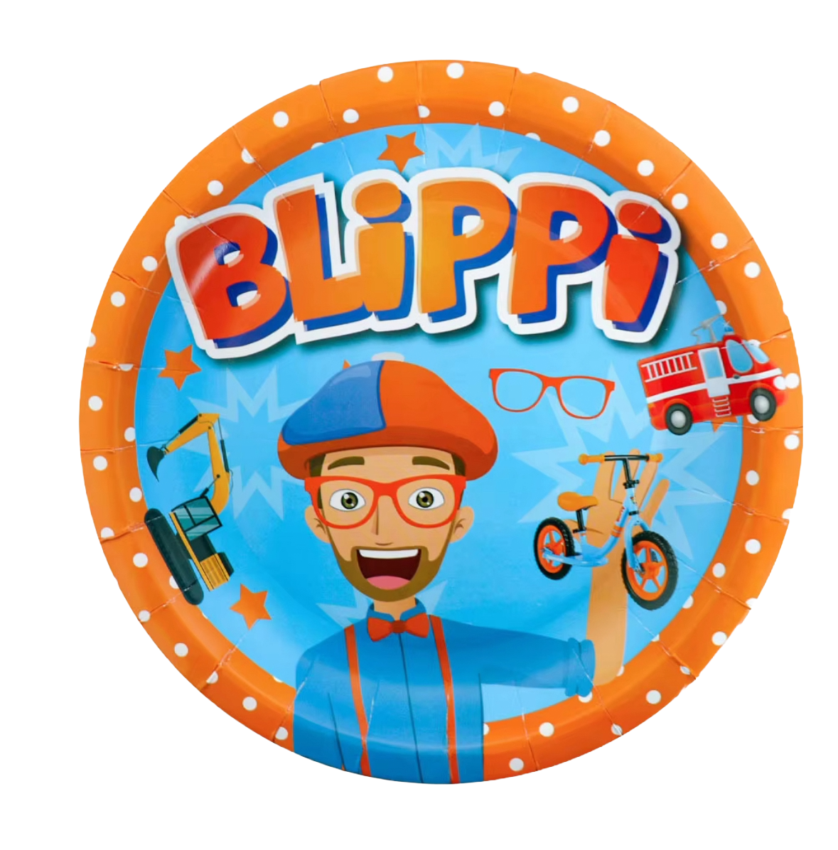 Blippi  Paper Plates 9 in, 10 pc