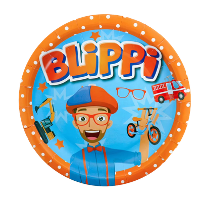 Blippi  Paper Plates 9 in, 10 pc