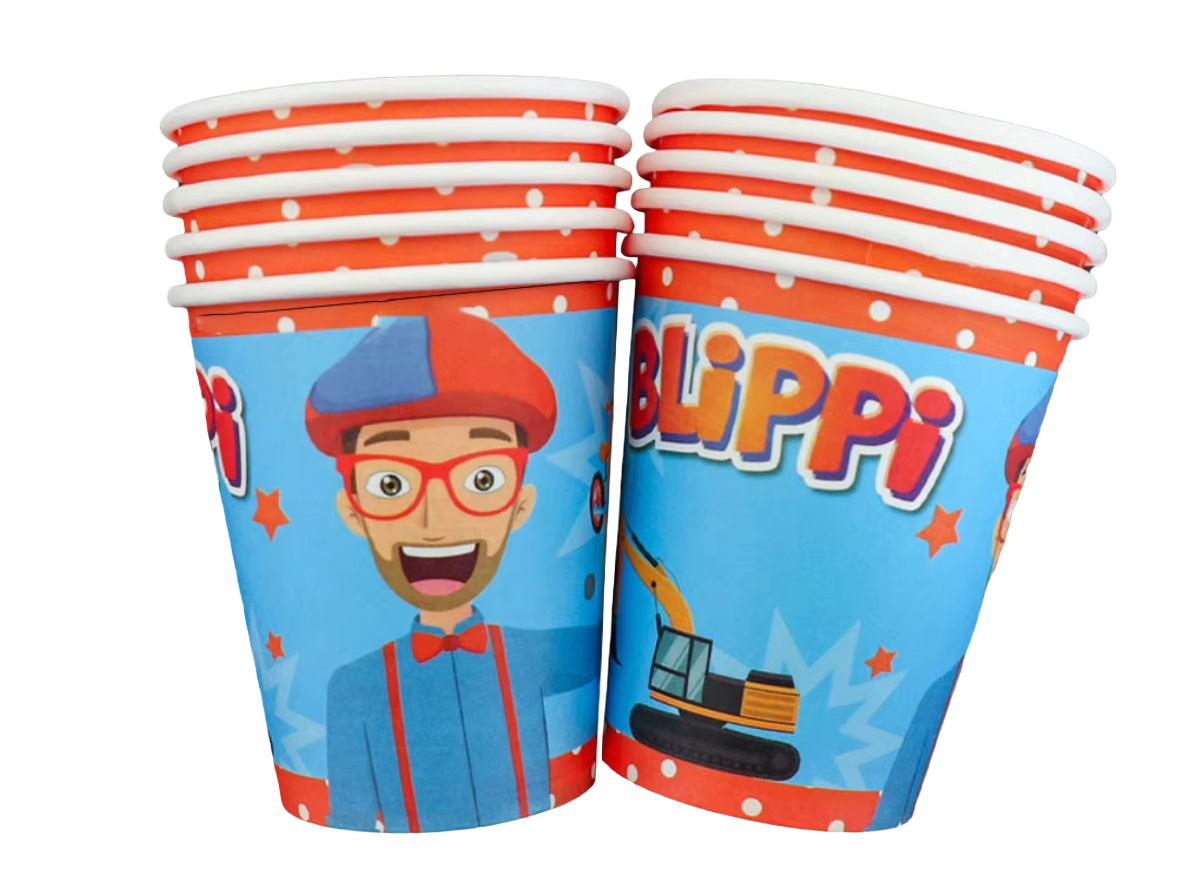 Blippi  Paper Cups 9 oz, 10 pcs
