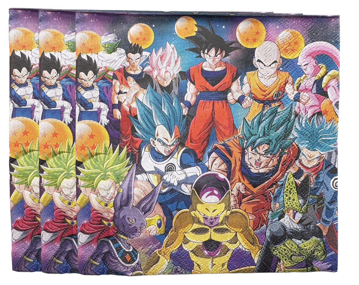 Goku Napkins 6in, 20 pcs
