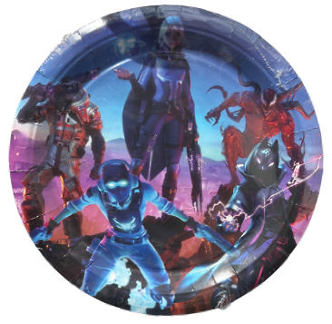 Fortnite Paper Plate 9in, 10pcs