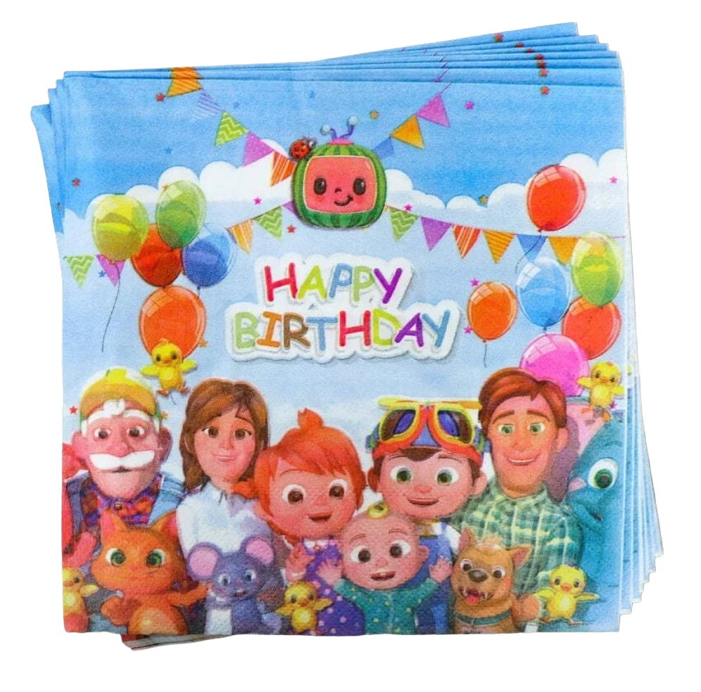 Cocomelon Napkins, 20pcs