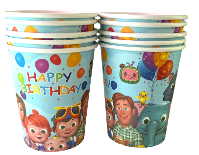 Cocomelon Paper Cups 9oz, 10pcs