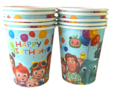 Cocomelon Paper Cups 9oz, 10pcs