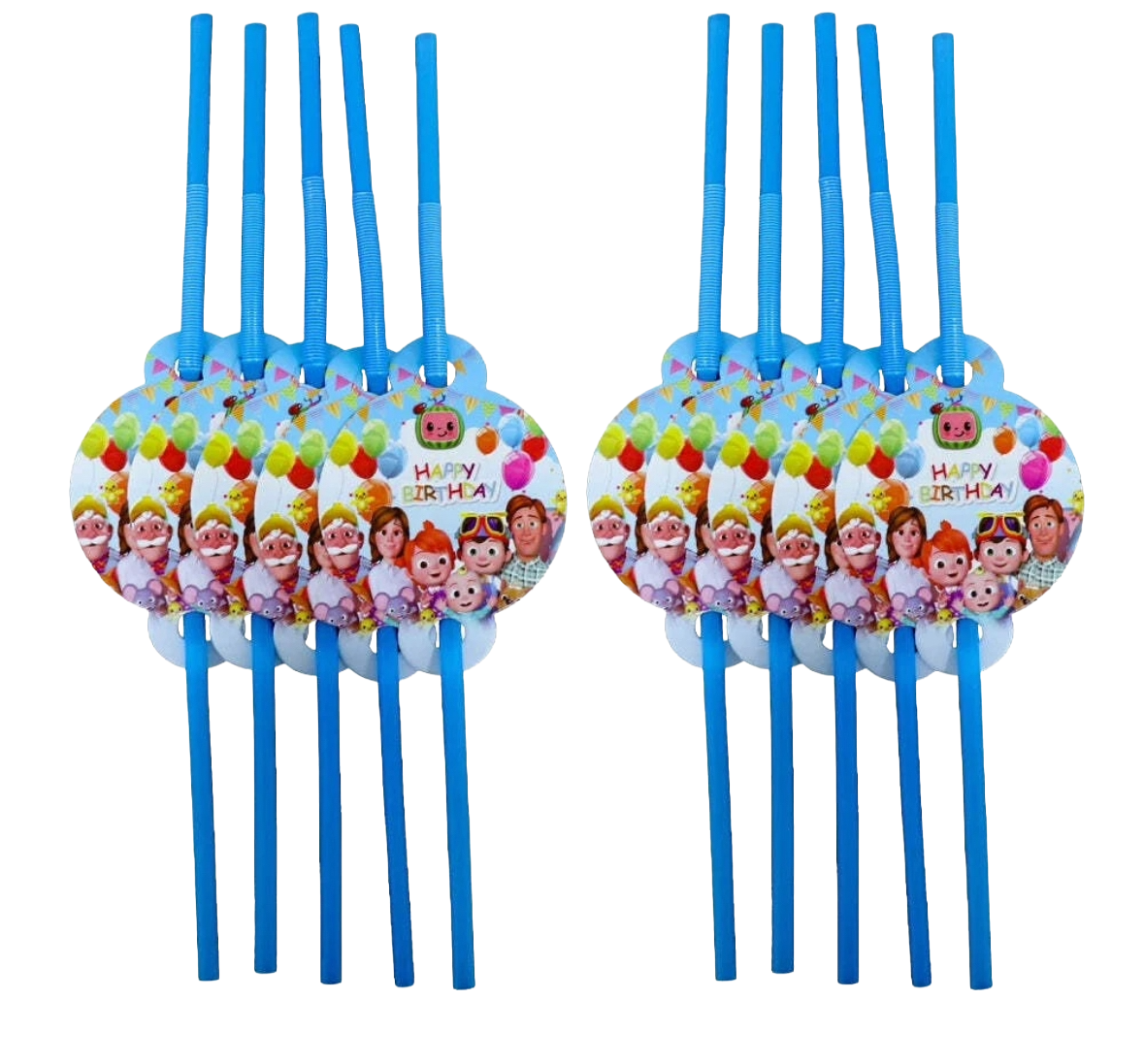 Cocomelon Straw 10pcs