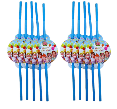 Cocomelon Straw 10pcs