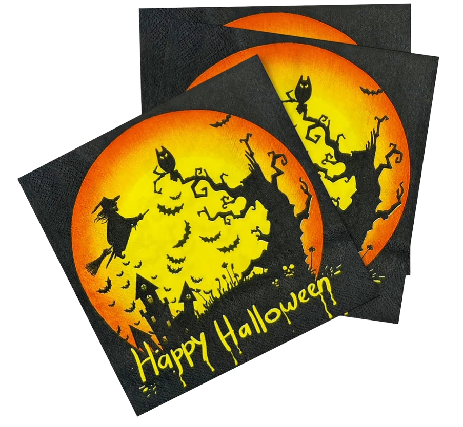 Halloween Napkins 6in, 20 pc