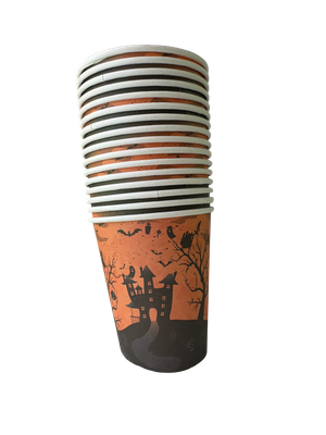 Halloween Paper Cups 9 oz, 16 pcs