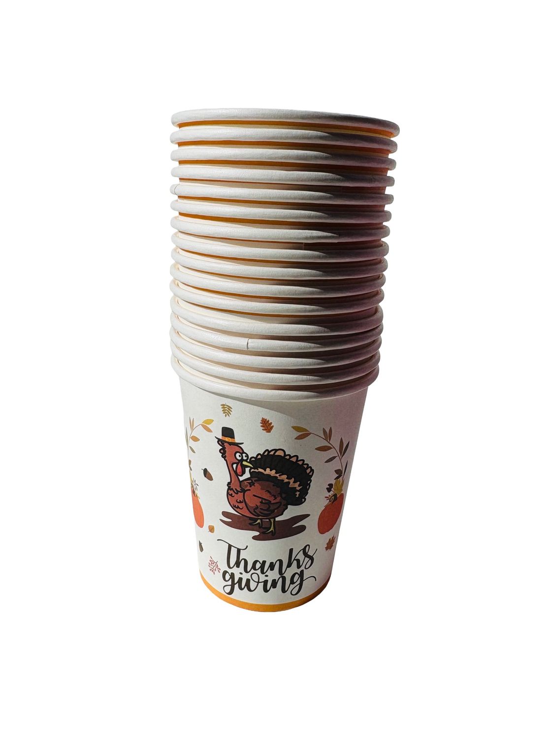 Happy Thanksgiving Paper Cups 9 oz, 16 pcs