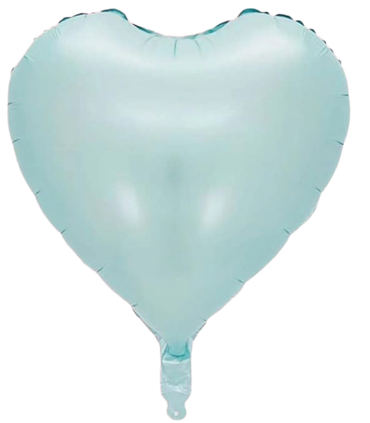 Baby Blue  Foil heart