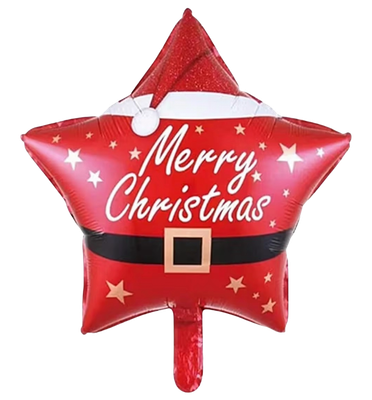 Christmas Foil Star Balloon 18&quot;