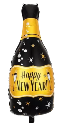 Happy New year Bottle Foil Balloon 33&quot;