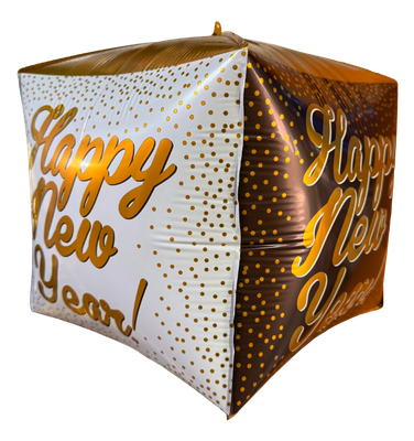 Happy New Year Cube Foil Balloon