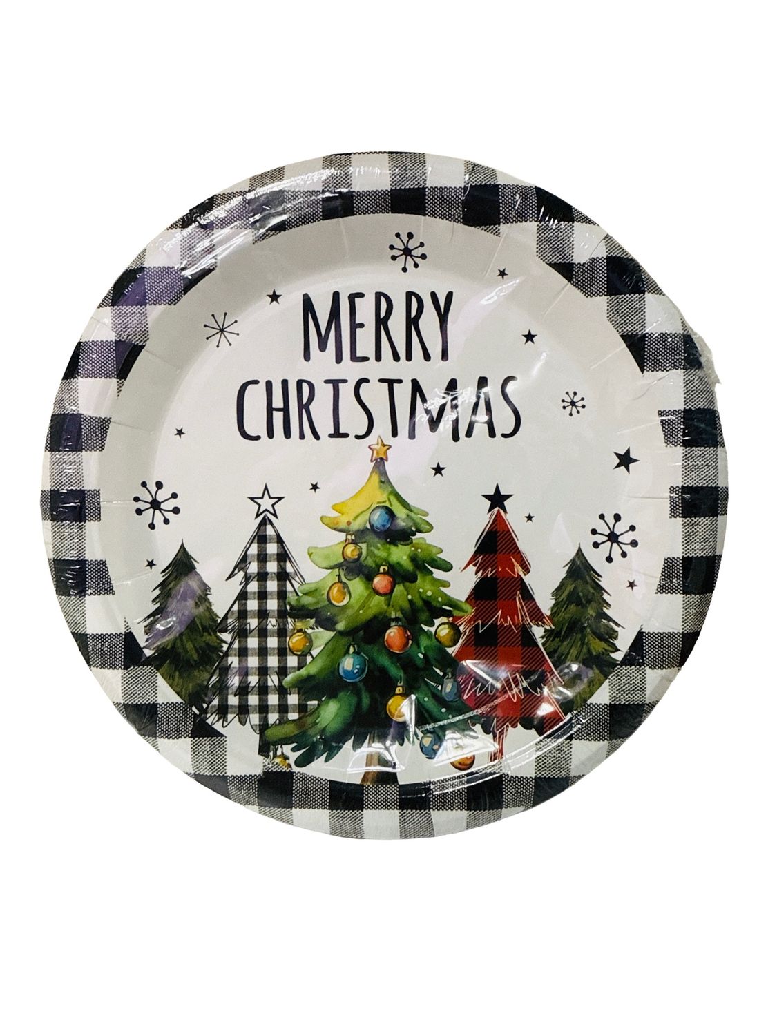 Merry Christmas Paper Plates 7 in, 24 units