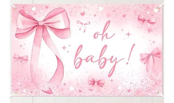 Pink - Oh Baby Backdrop