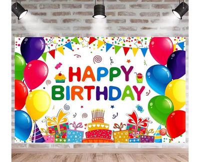 Happy Birthday Backdrop
