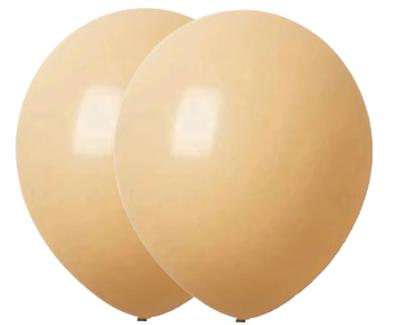 Apricot Retro Latex Balloon 12 in