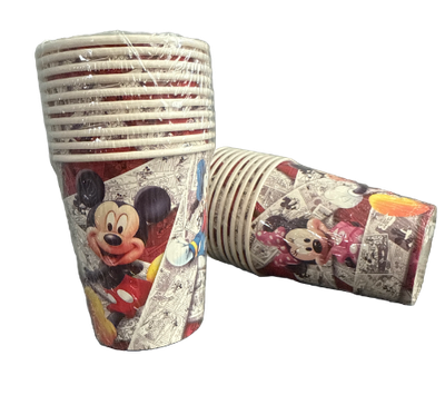 Mickey Mouse Paper Cups 9 oz, 10 pcs