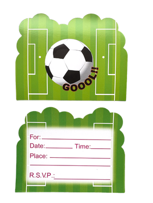 Soccer Invitation Card, 10pcs