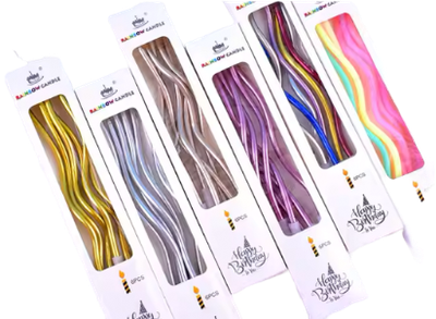 Spiral Candle Cake Decoration