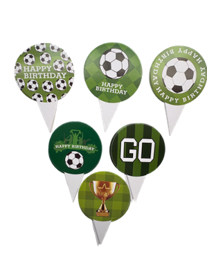 Soccer Cupcake Topper 24 pcs