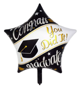 Congrats You did it! Foil Balloon Helium Filled, 18"
