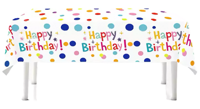 Happy Birthday Tablecloth