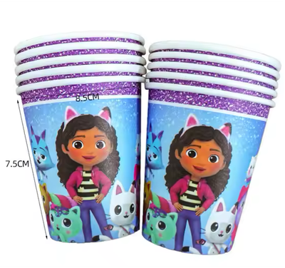 Gabby Dollhouse Paper Cups 9oz, 10 pcs