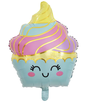 Cupcake Foil Balloon Helium Filled, 20”
