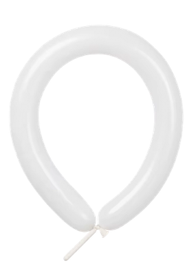 White 260 Standard Long Balloons