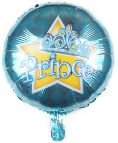 Prince Foil Balloon Helium Filled, 18"