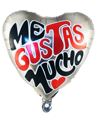 Me Gustas Foil Balloon Helium Filled 18"