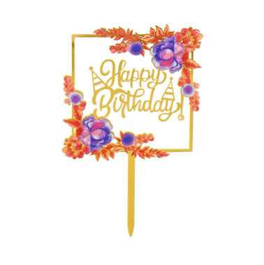 Acrylic Cake Topper Happy Birthday