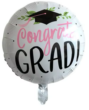 Congrats Grad! Foil Balloon Helium Filled, 18"