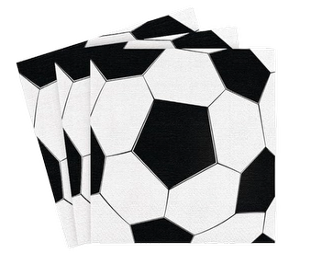 Soccer Napkins, 20 pcs