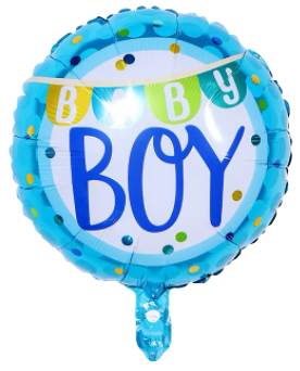 Baby Boy Foil Balloon Helium Filled, 18"