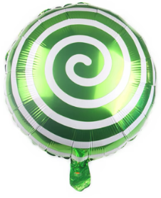 Green Lollipop Foil Balloon Helium Filled, 18"