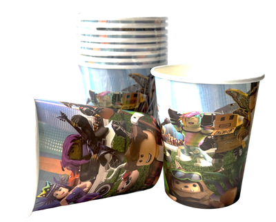 Roblox Paper Cups 9 oz, 10 pcs