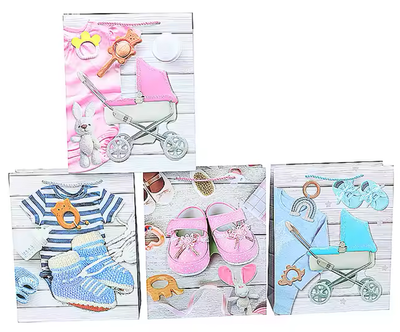 3D Gift Bags, Baby Shower Boys, Girls