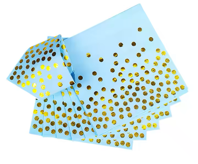 Gold Dots Napkins 6.5in, 20 pcs